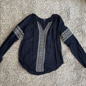 Long sleeve lucky brand blouse